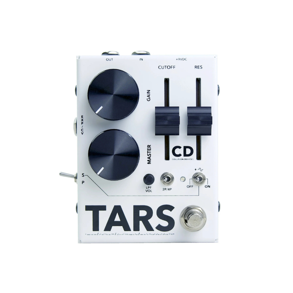 Collision Devices TARS Fuzz & MS-20 Style Filter Effect Pedal, White & Silver and Black & White