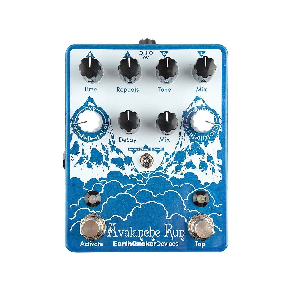EarthQuaker Devices Avalanche Run Stereo Reverb & Delay w Tap Tempo v2 Pedal