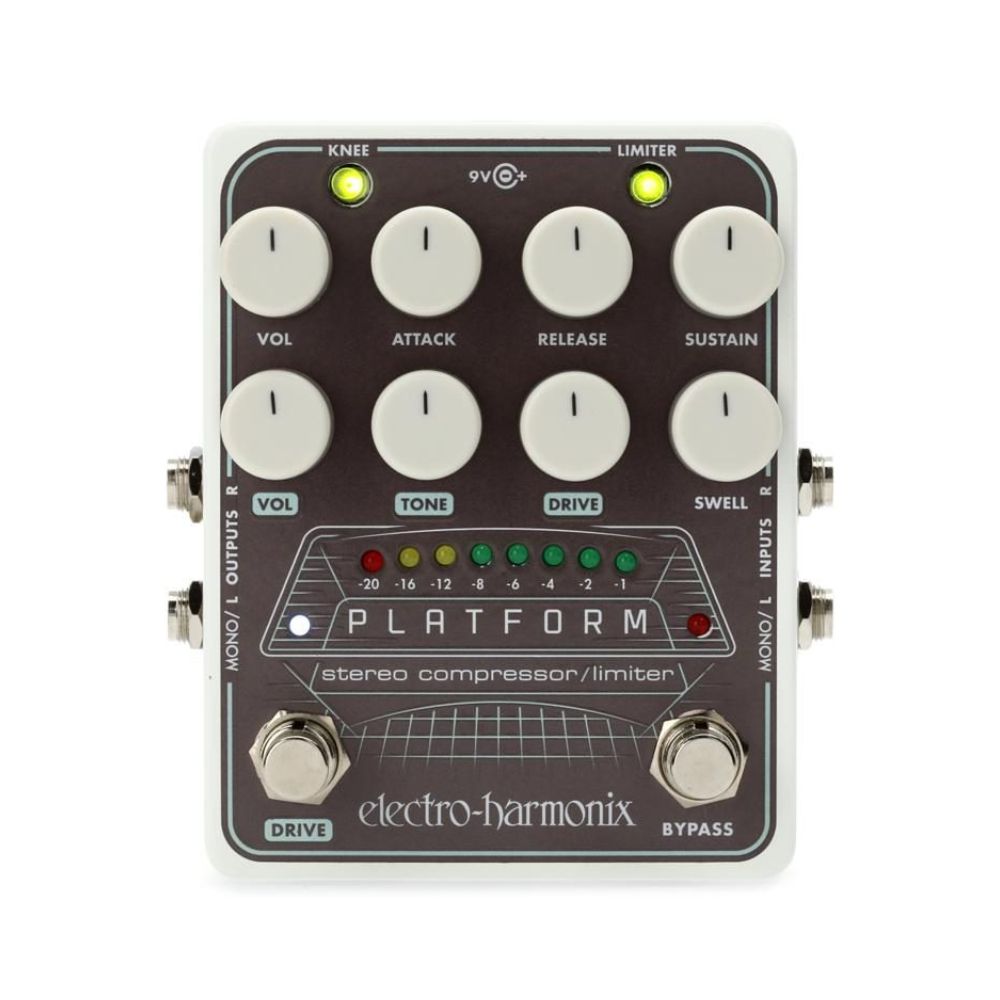 limiter guitar pedal Electro-Harmonix Platform Stereo Compressor/Limiter Pedal – Stompbox.in