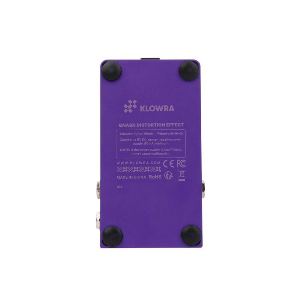 Klowra Gnash Single Footswitch Analog Distortion Pedal