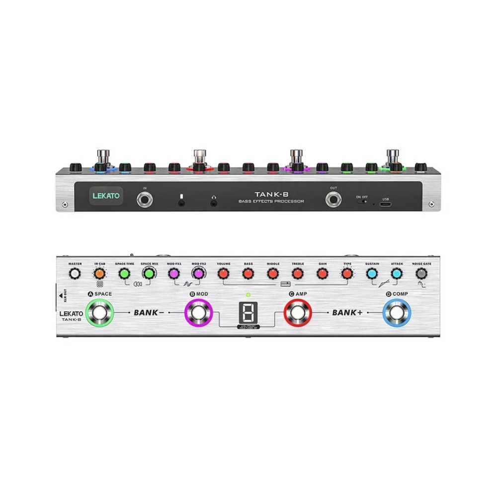 LEKATO Tank-B Bass Effect Processor Pedal