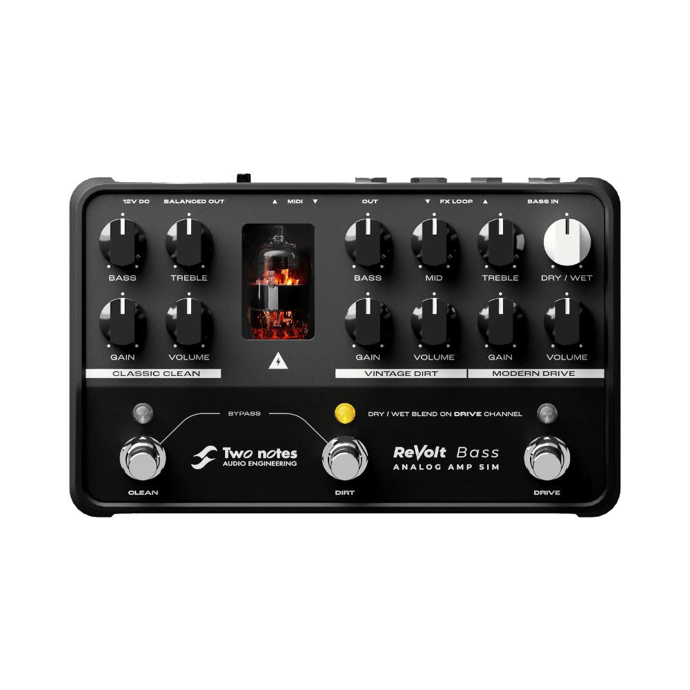 analog amp simulator pedal Two Notes Revolt Bass Analog Amp Sim Pedal – Stompbox.in