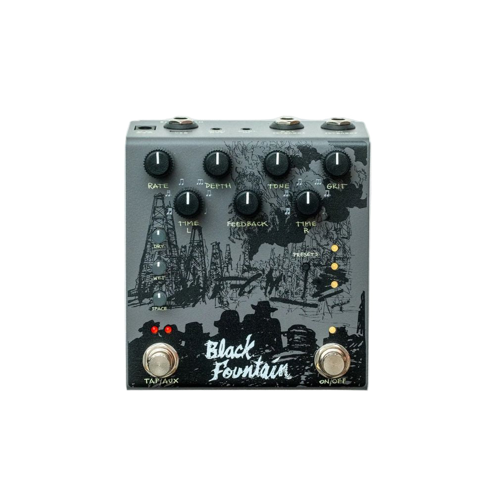 Old Blood Noise Endeavors Black Fountain Stereo Delay Effect Pedal
