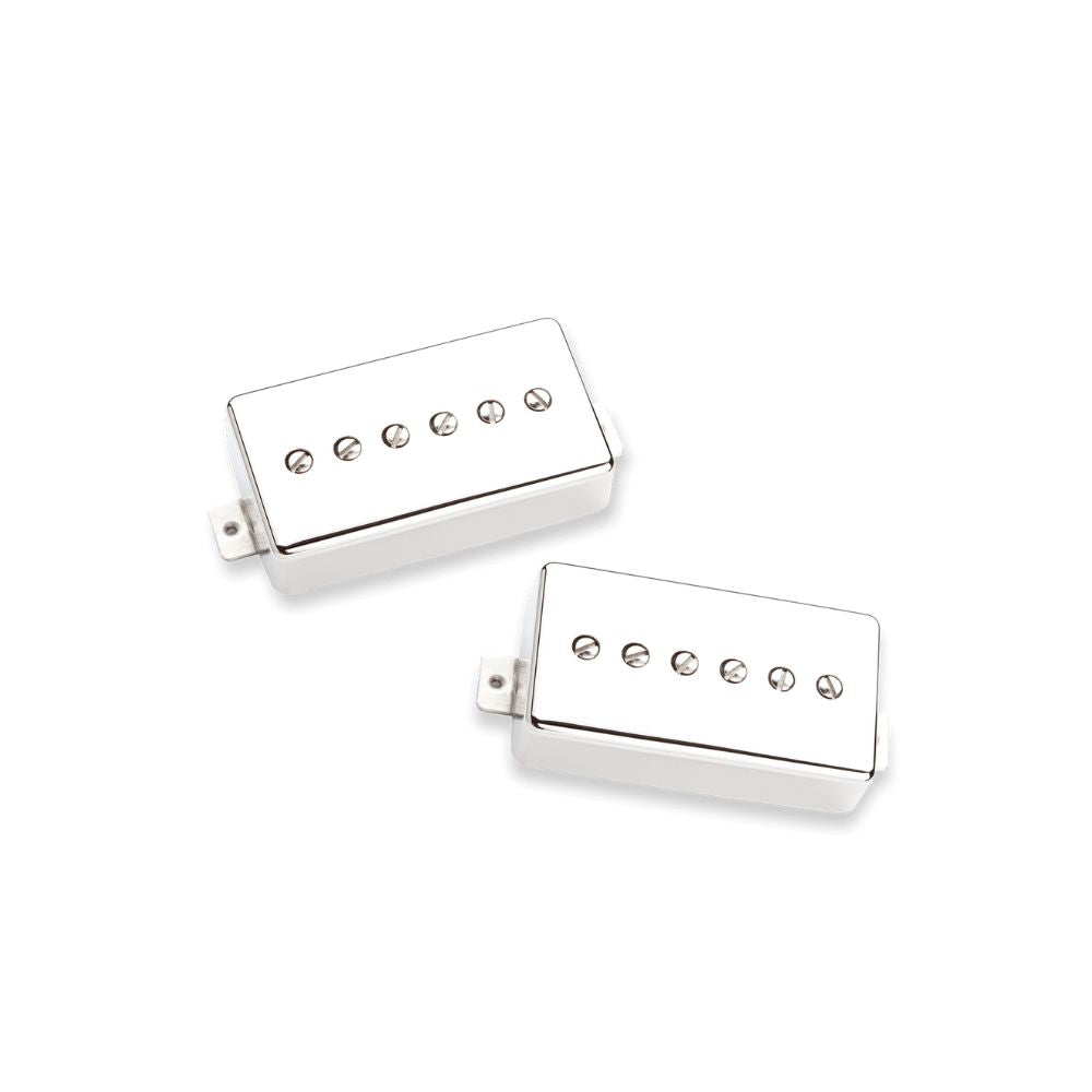 Seymour Duncan P90 Hot Phat Cat Silencer Noiseless, Humbucker-Sized Pickups Silver