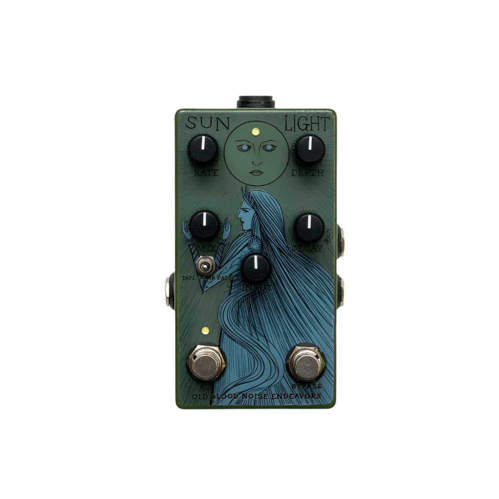 Old Blood Noise Endeavors Sunlight Dynamic Reverb Pedal Green