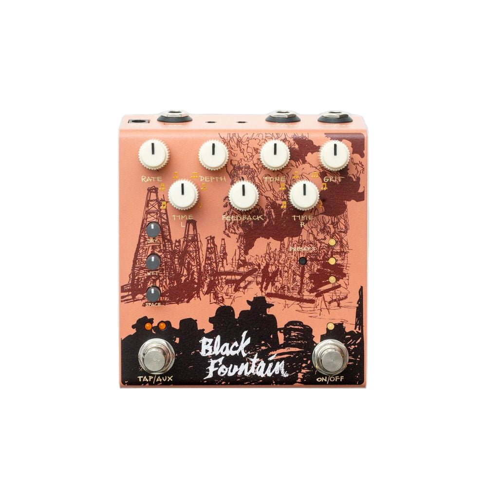 Old Blood Noise Endeavors Black Fountain Stereo Delay Effect Pedal