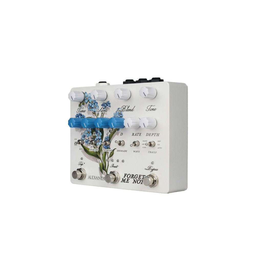 Alexander Pedals Forget-Me-Not Reverb Pedal Side