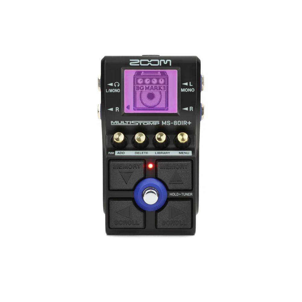 Zoom MS-80 IR+ Amp Sim and Multi-effects Pedal Front
