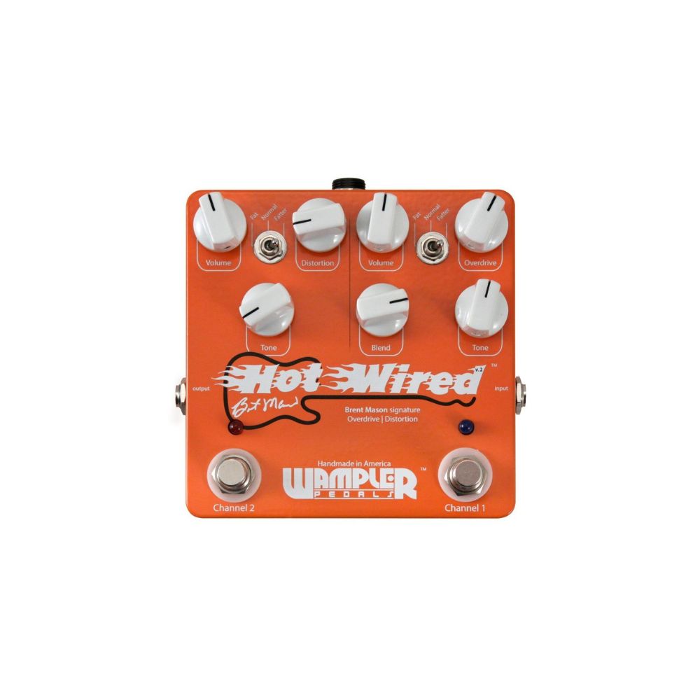 Wampler Hot Wired V2 Brent Mason Signature Overdrive/Distortion Pedal Front