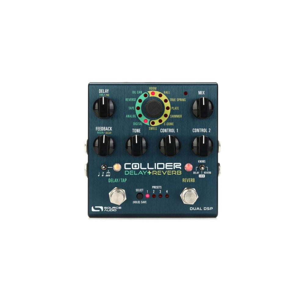 delay reverb pedal in one Source Audio Collider Stereo Delay+Reverb Pedal – Stompbox.in