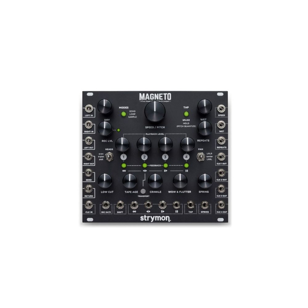 Strymon Magneto Tape Echo & Looper Eurorack Module Front