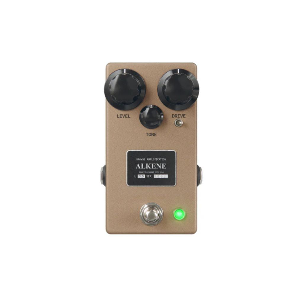 Browne Amplification The Alkene Nashville Overdrive Effect Pedal Front