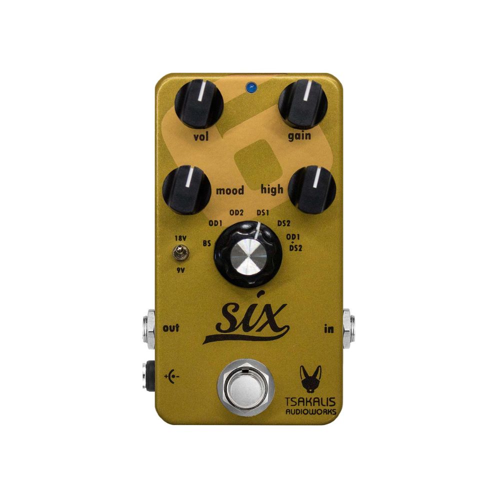 Tsakalis Audioworks Six - Booster – Overdrive – Distortion Pedal