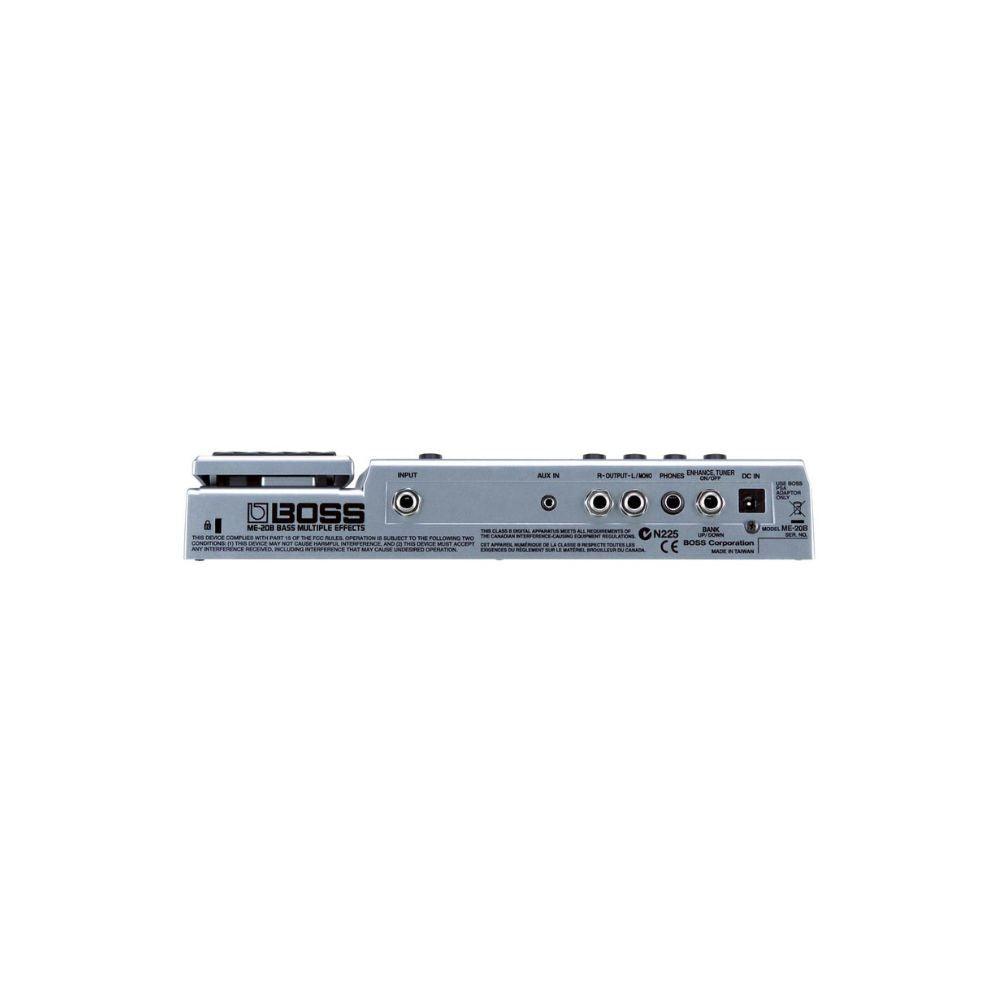 BOSS ME20B Bass Guitar Multi Effects Pedal Rear