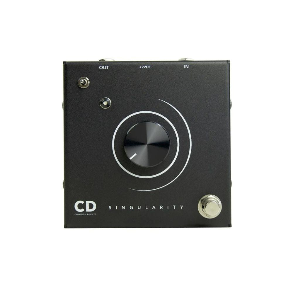 Collision Devices Singularity Fuzz Effect Pedal, Black Enclosure, Black Knobs