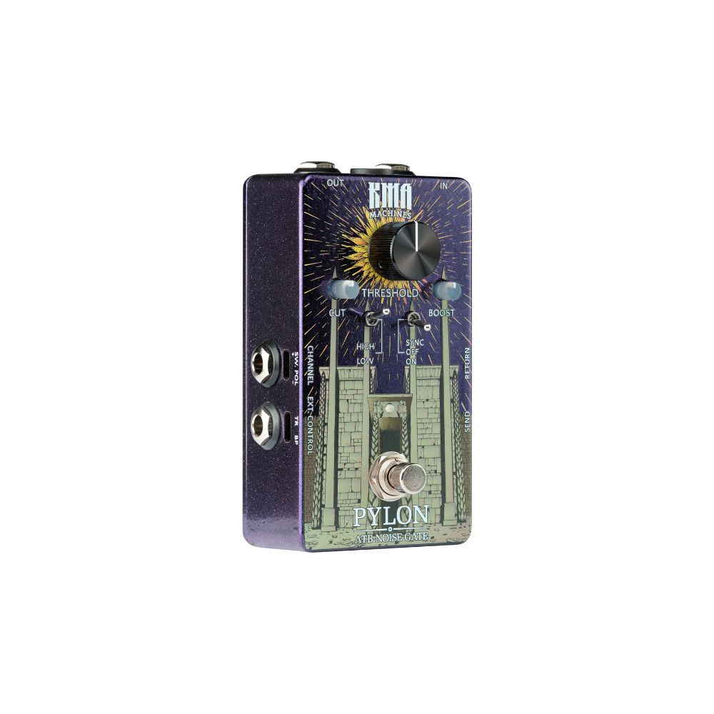 KMA Machines Pylon Advanced Transformer Boost Noise Gate Pedal Side