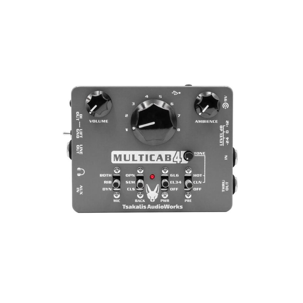 Tsakalis Audioworks MultiCab 4 Cabinet Simulator and Preamp Pedal