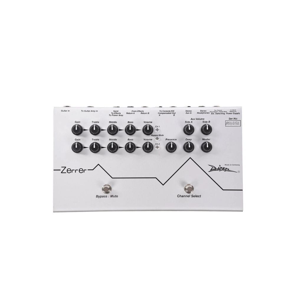 Diezel Zerrer Preamp/Distortion Pedal Front