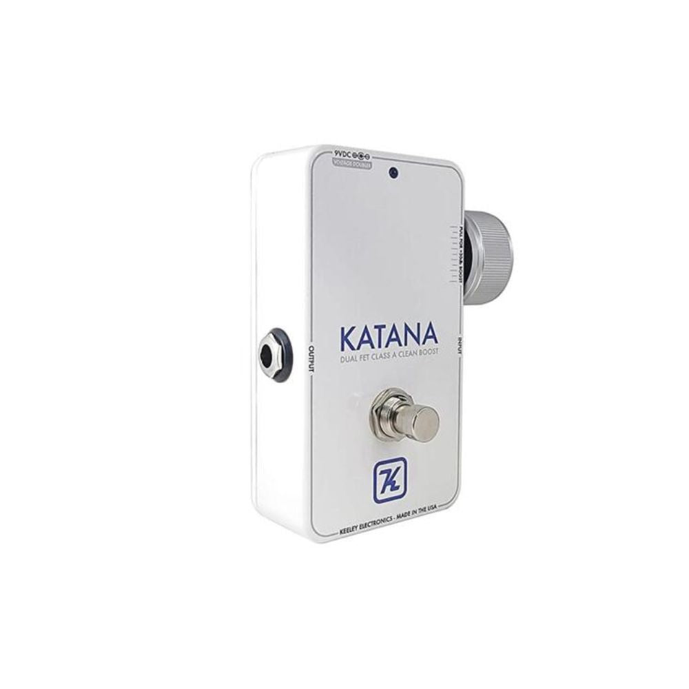 Keeley Electronics Katana Clean Boost - Throwback White Side