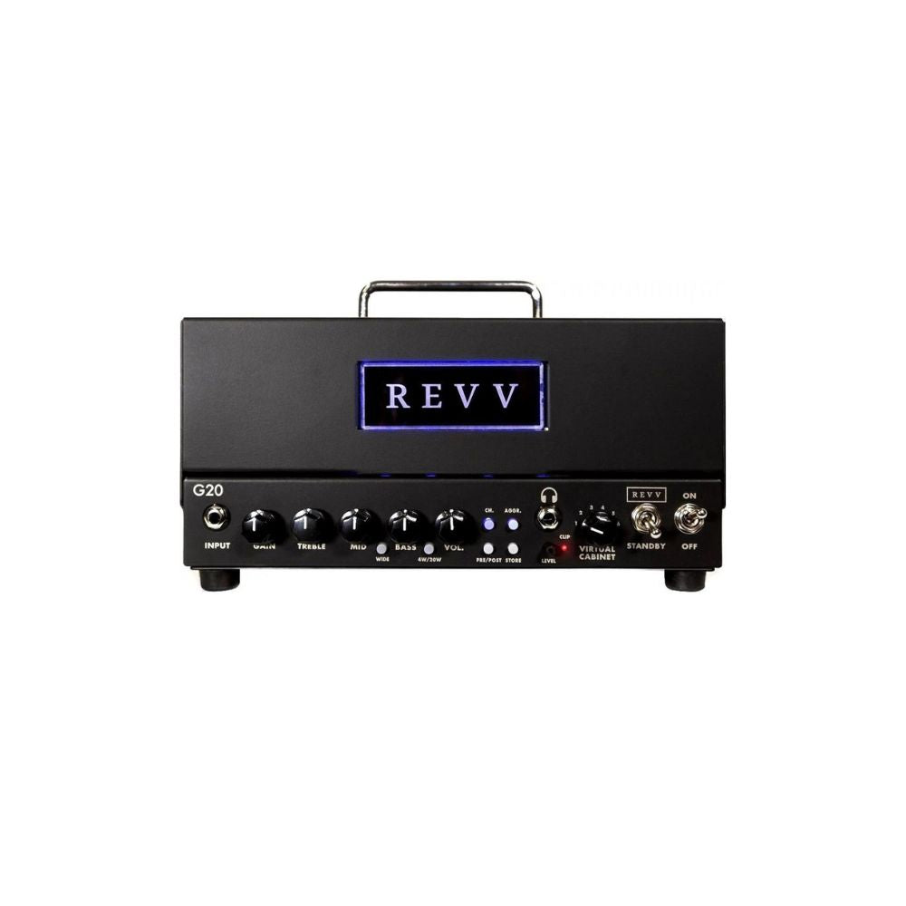 Revv G20 20w 2x Channel Lunchbox Tube Amp With Built-In Reactive Load And Cab Sim Front