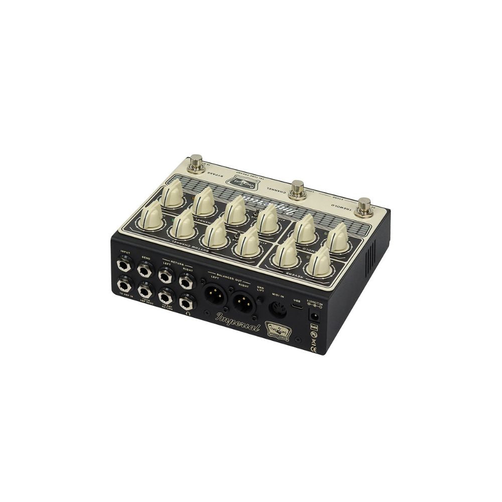 Tone King Imperial MKII High Voltage Tri-Tube Preamp Pedal Rear