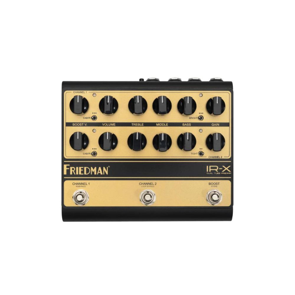 friedman pedal Friedman IR-X Dual-Channel Tube Preamp Pedal – Stompbox.in
