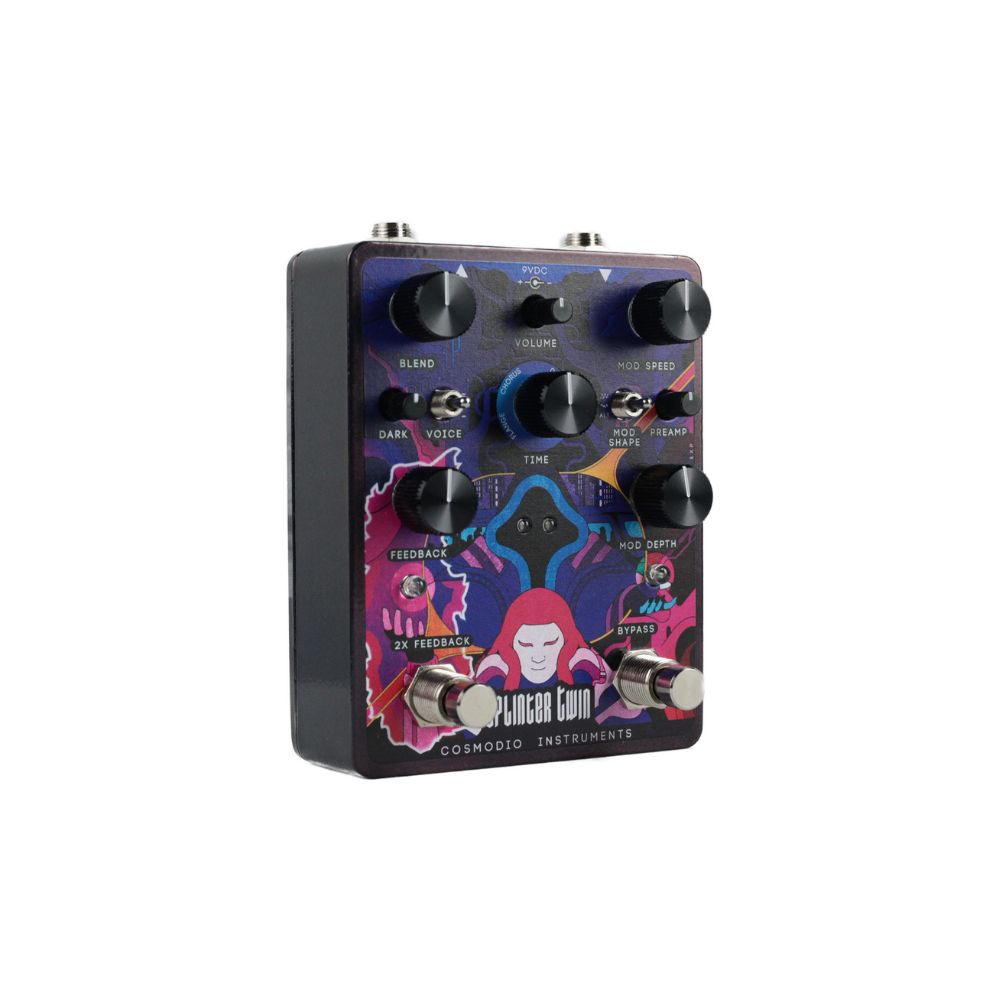 Cosmodio Splinter Twin Time Modulation Workstation Delay Pedal Side