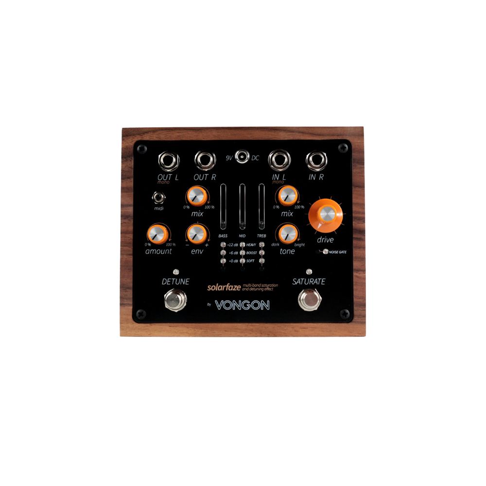 Vongon Solarfaze Stereo Audio Processor Pedal Front