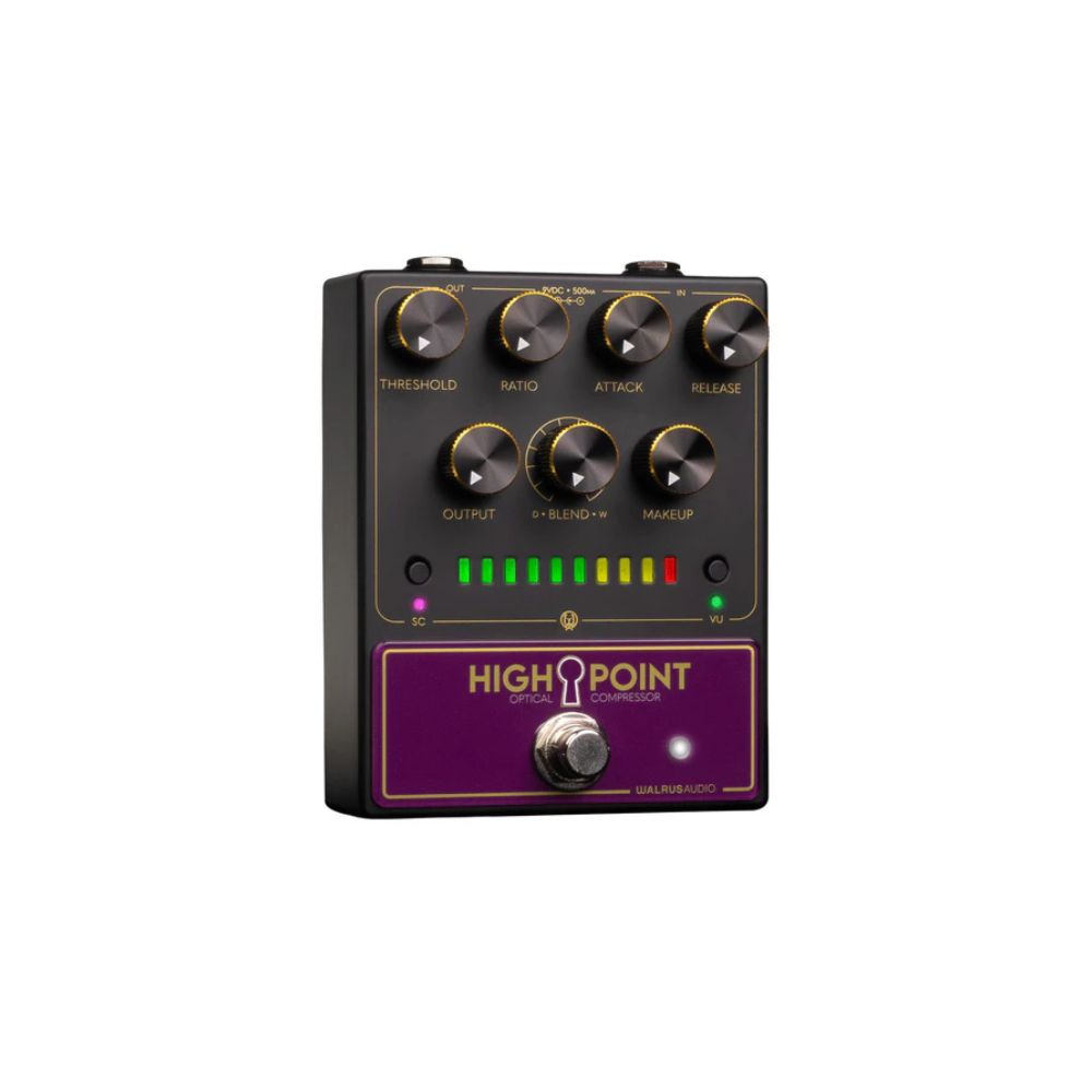 Walrus Audio Highpoint Analog Optical Compressor Effect Pedal Side