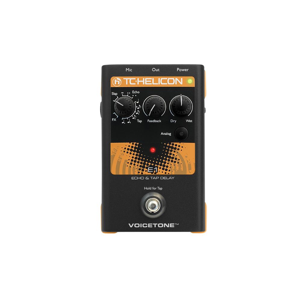 TC HELICON VOICETONE E1 エコー ディレイ TC Helicon Voicetone E1 Vocals Effects Pedal – Stompbox.in