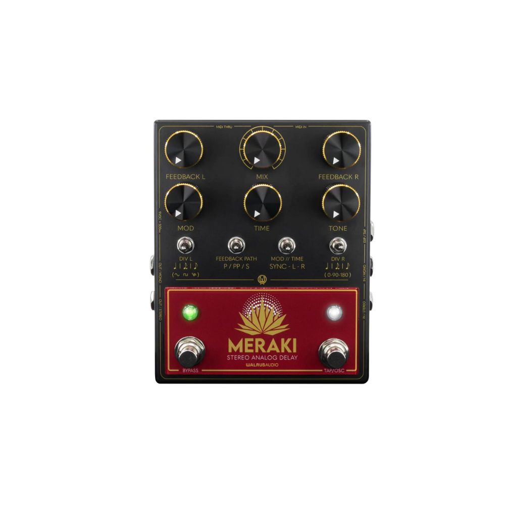 meraki pedal Walrus Audio Meraki Stereo Analog Dual Delay Pedal – Stompbox.in