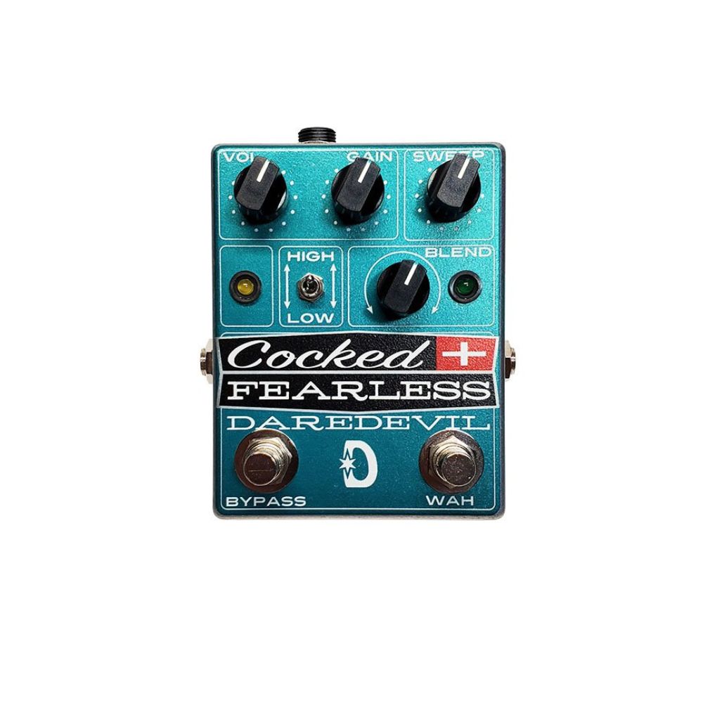 Daredevil Cocked & Fearless Distortion / Fixed Wah Pedal Front