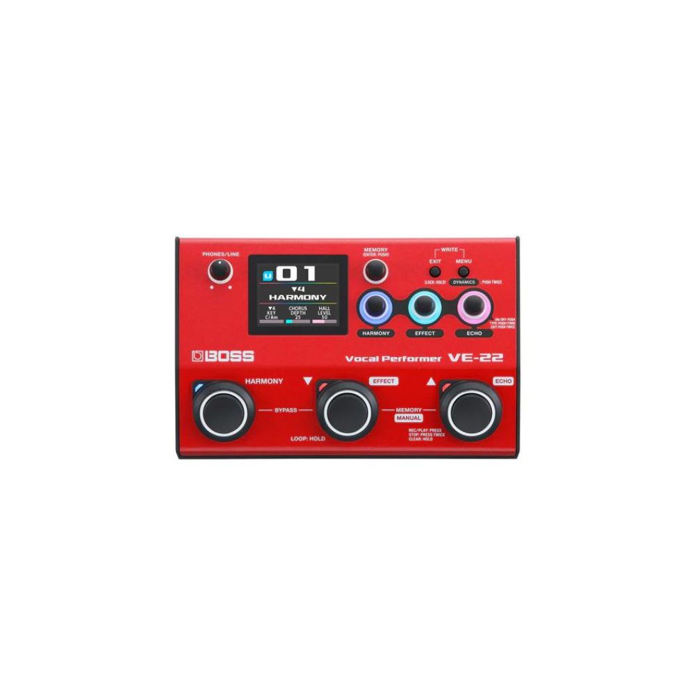boss vocal pedal Boss VE-22 Vocal Performer Effect Pedal – Stompbox.in