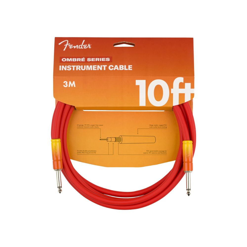 Fender Ombre Series 10 Feet Tequila Sunrise Cable