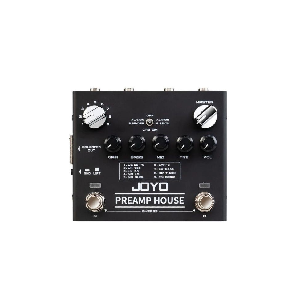 JOYO R15 Preamp House Amp Simulator Pedal Front