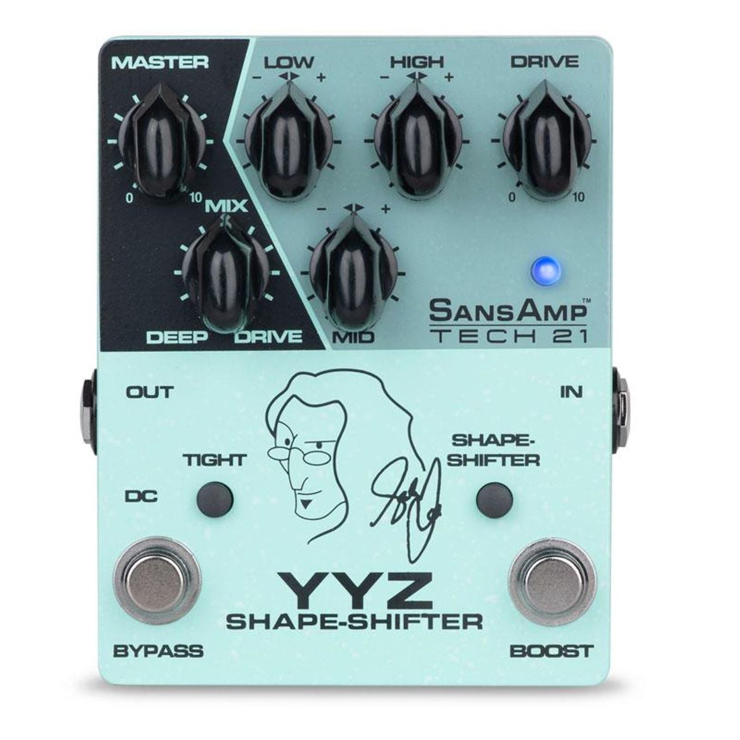 Tech 21 Geddy Lee YYZ Shape-Shifter SanAmp Bass Preamp Pedal