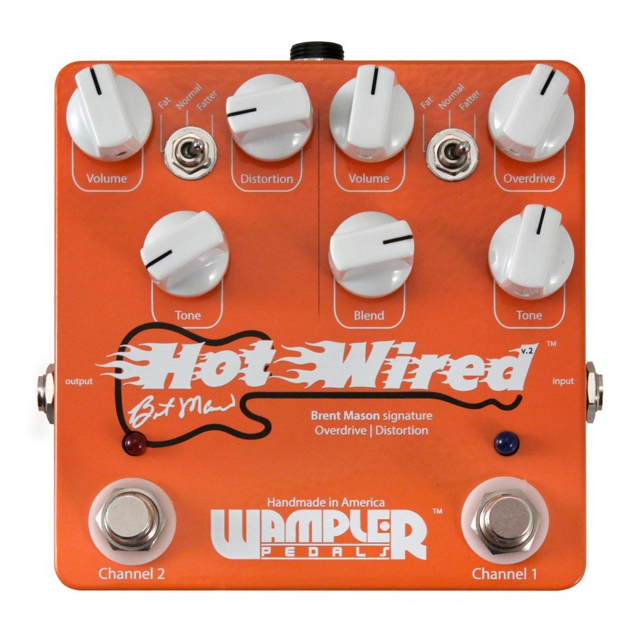 Wampler Hot Wired V2 Brent Mason Signature Overdrive/Distortion Pedal