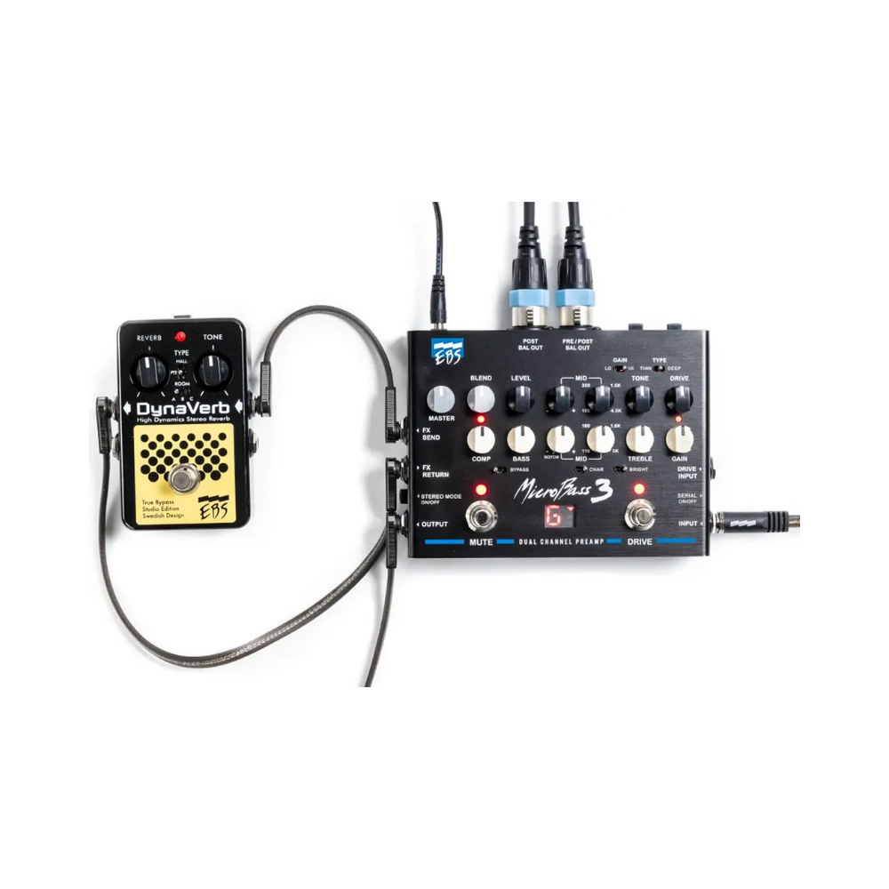 EBS MicroBass 3 2-channel Preamp Pedal