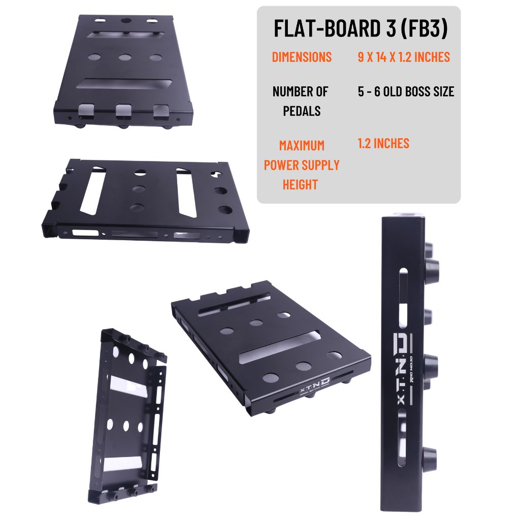 RigMojo XTND (FB3) Flat-Board Modular Pedalboard – Stompbox.in