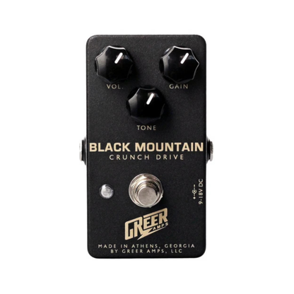 Greer Amps Black Mountain Crunch Drive Effect Pedal

