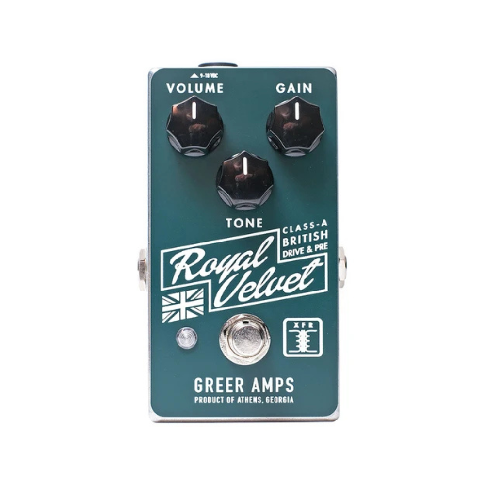 Greer Amps Royal Velvet Class-A British Overdrive And Preamp Effect Pedal