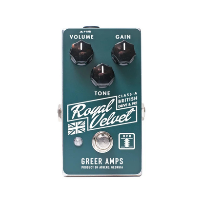 Greer Amps Royal Velvet Class-A British Overdrive And Preamp Effect Pedal