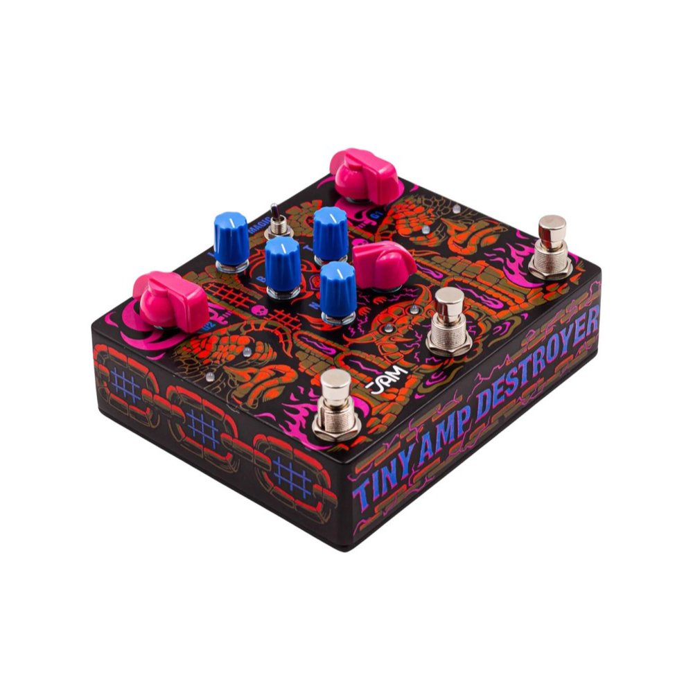 JAM Pedals Tiny Amp Destroyer Distortion Effect Pedal, Stu Mackenzie Signature
