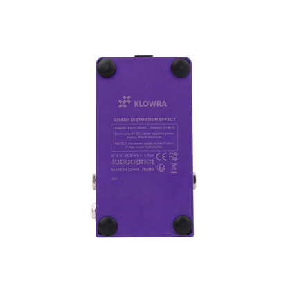 Klowra Gnash Single Footswitch Analog Distortion Pedal
