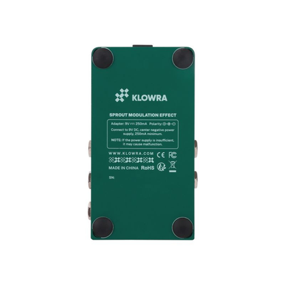 Klowra Sprout Single Footswitch Multi-Type Modulation Pedal
