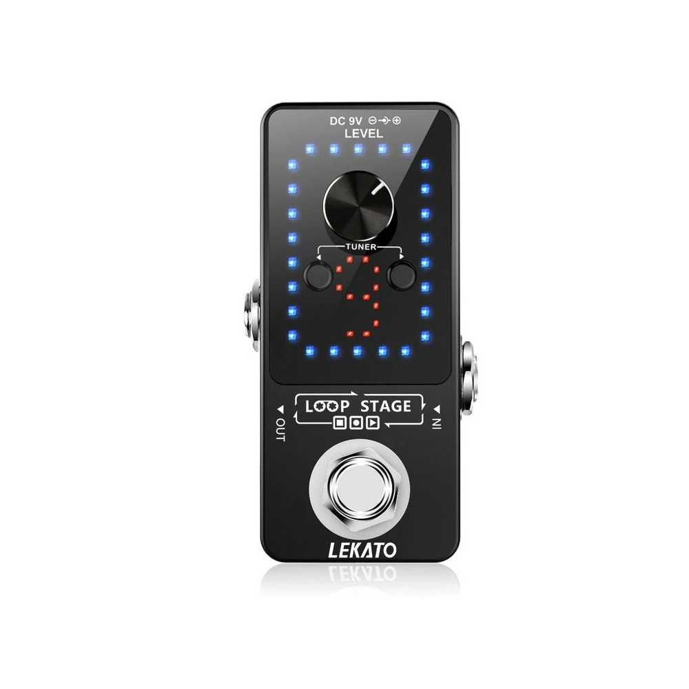 LEKATO Guitar Effect Pedal Looper 9 Loops 40 Mins