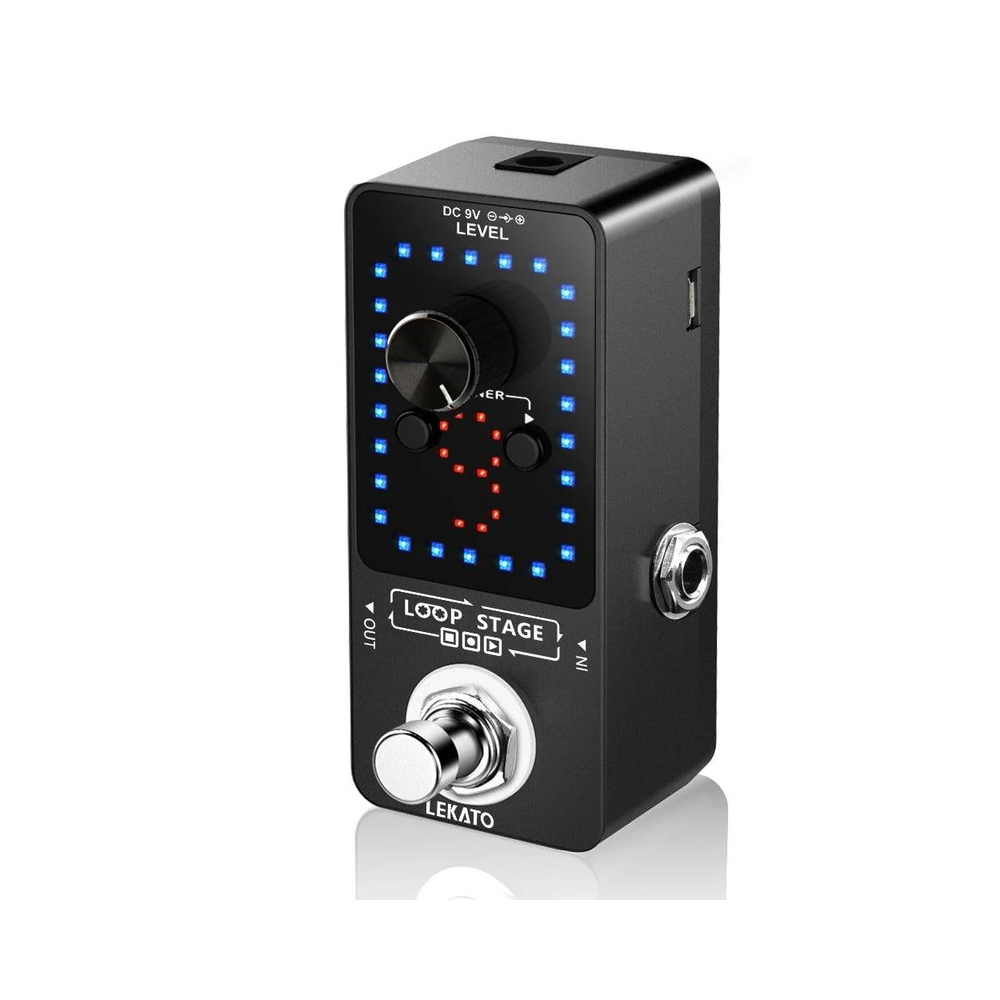 LEKATO Guitar Effect Pedal Looper 9 Loops 40 Mins