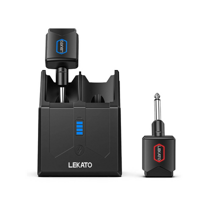 LEKATO JW-06 5.8GHz Wireless Guitar System with Charging Box