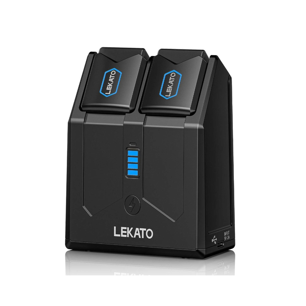 LEKATO JW-06 5.8GHz Wireless Guitar System with Charging Box