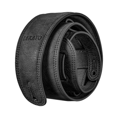 LEKATO LGS-7 Leather Thicken Foam Guitar Strap Padded 2.5” Wide 41”-51”
